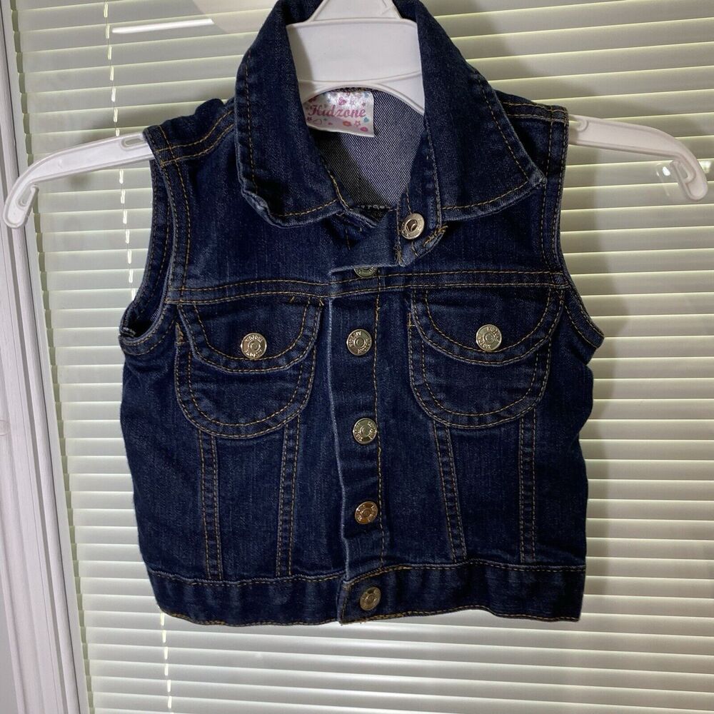 3-6 M kidzone jean vest